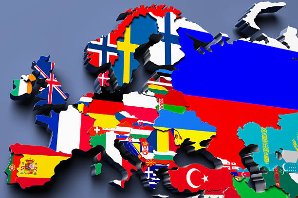 istock Europe  political map 3d illustration 613541966