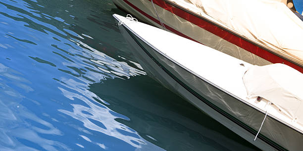 istock Motor boat on the lake 613544868