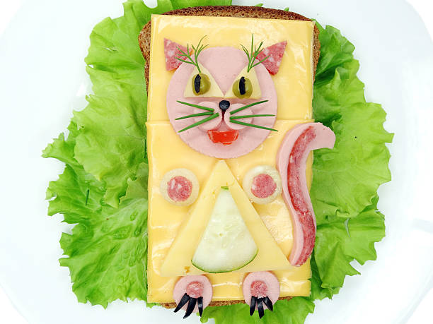istock creative vegetable sandwich with cheese and sausage 613546560