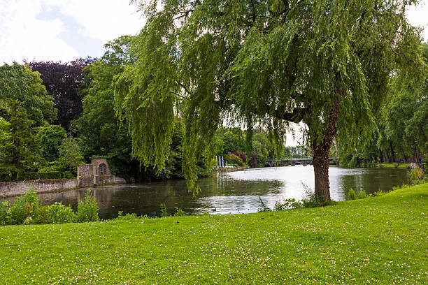 istock Park in Bruges, Belgium 613548130