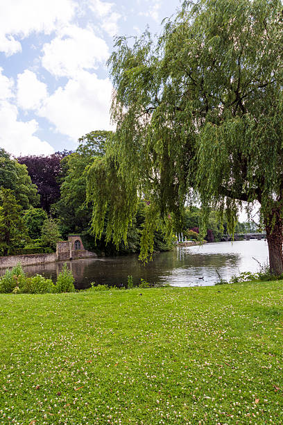 istock Park in Bruges, Belgium 613548422
