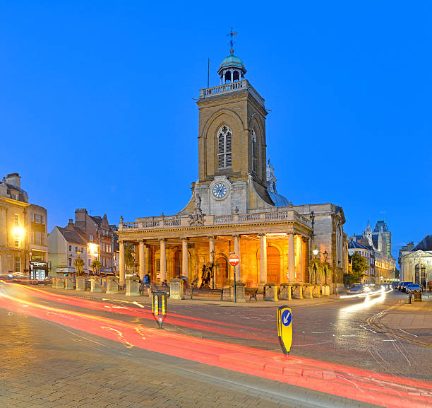 istock Allsaints church Northampton at night. 613554156