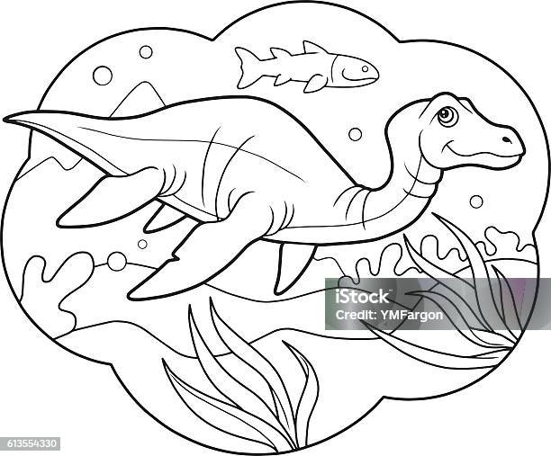 Plesiosaur Stock Illustration - Download Image Now - Loch Ness Monster, Animal, Backgrounds