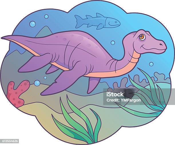 Plesiosaur Stock Illustration - Download Image Now - Dinosaur, Loch Ness Monster, Animal