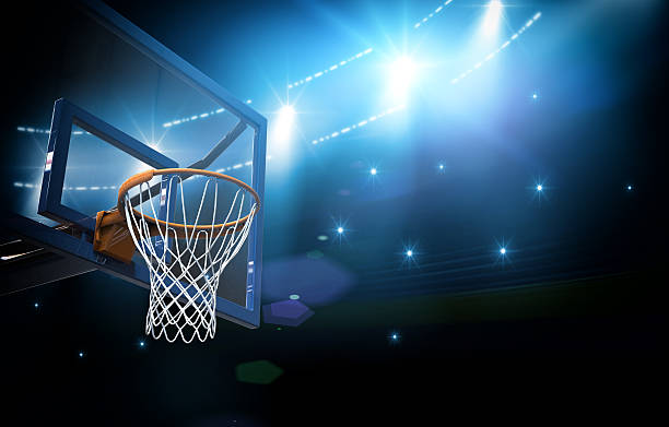 Basketball arena 3d The imaginary basketball arena is modelled and rendered. taking a shot sport photos stock pictures, royalty-free photos & images