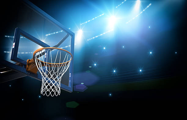 Basketball arena 3d The imaginary basketball arena is modelled and rendered. court stock pictures, royalty-free photos & images