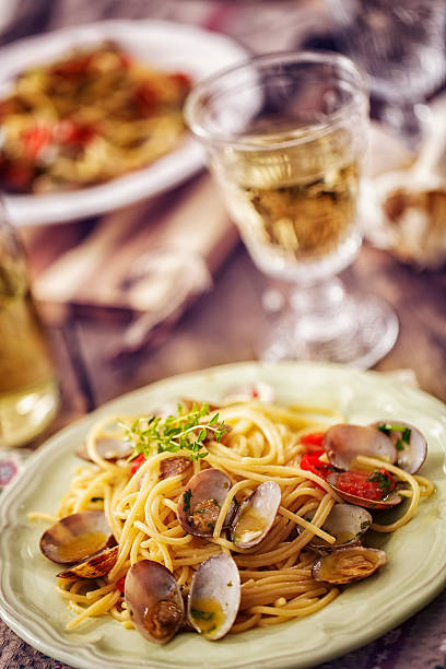 istock Delicious Spaghetti with Clams 613555930