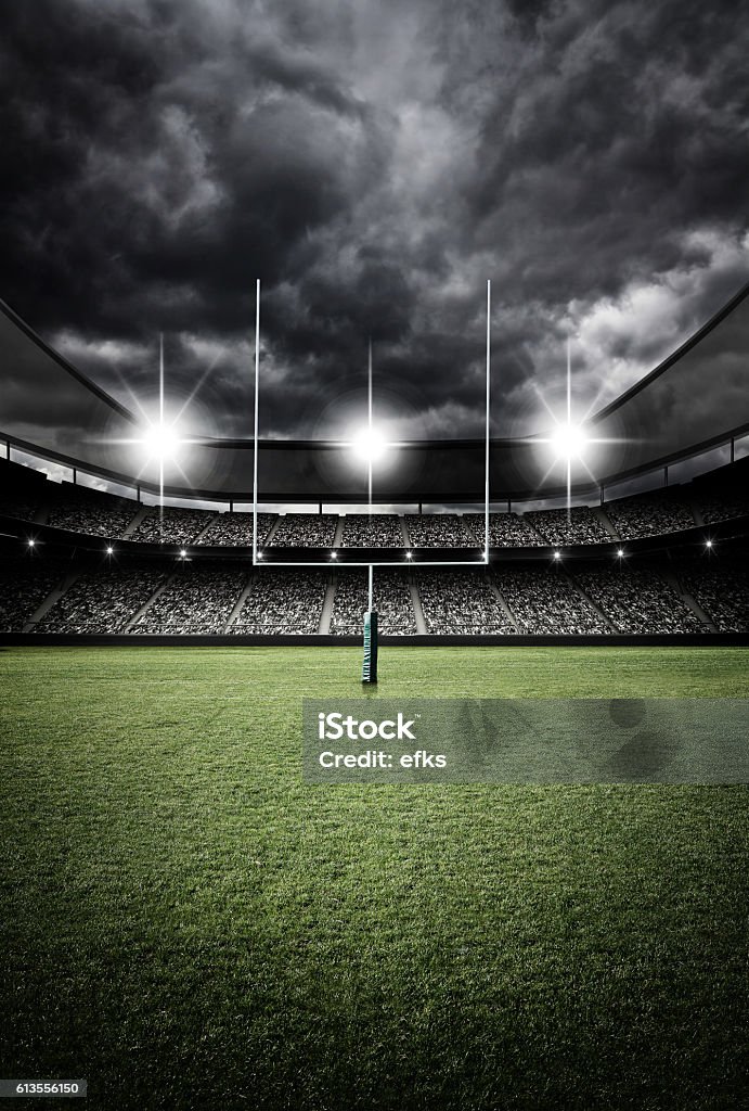 estádio de futebol 3d renderização - Foto de stock de Rugby - Esporte royalty-free