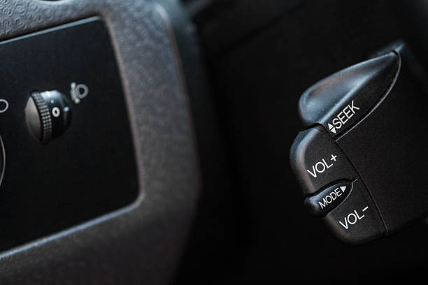 istock Car radio buttons 613557572