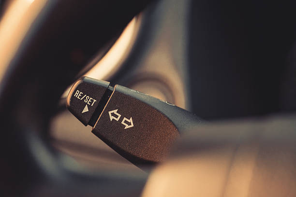 istock Car turn signal lever 613557636