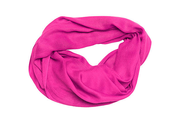 istock Pink scarf female. 613557690