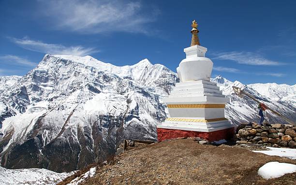 istock Morning panoramic view of Annapurna range 613558508