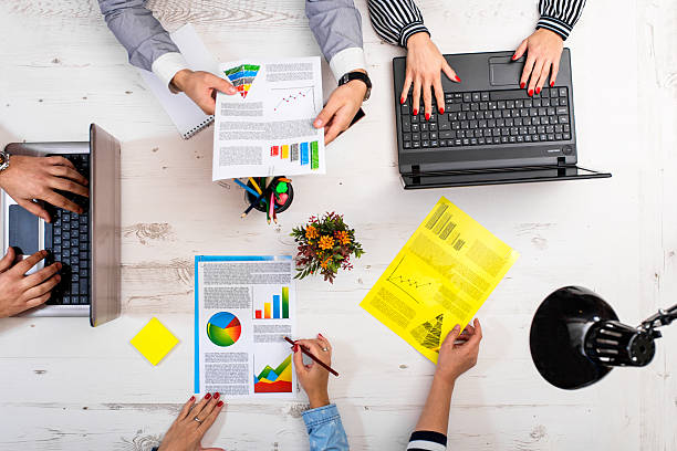 istock Group of people in office 613559380