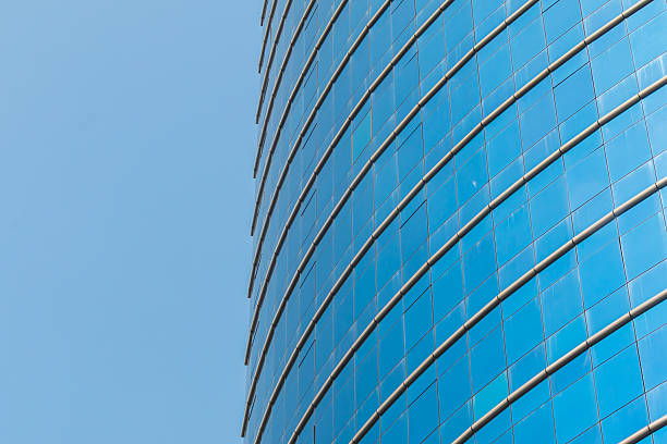 istock City view - corporate building on the blue sky 613560930