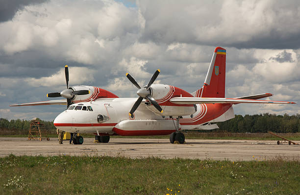 istock Airplane starting to flying 613561248