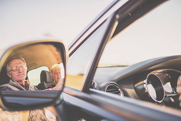 istock Senior couple enjoying a drive 613563932