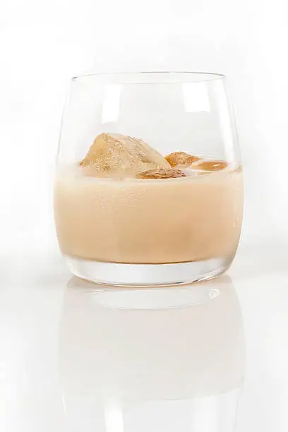 Whiskey and coffee blend drink served as a digestive