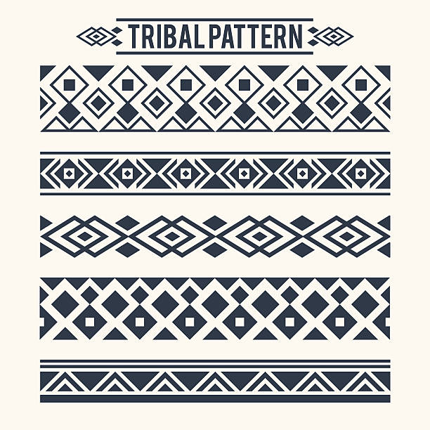 ilustrações, clipart, desenhos animados e ícones de padrão tribal étnico - ethnic