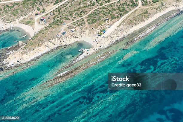 Coast Formations Stock Photo - Download Image Now - Aegean Sea, Aerial View, Asia