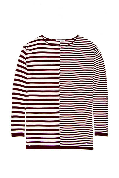 women's striped sweater on a white background
