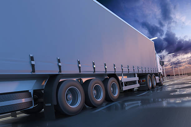 istock 3D rendering of generic transportation concept at dawn 613655256