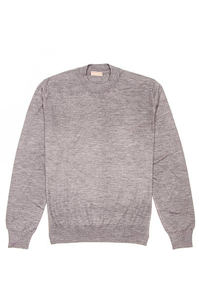 istock gray men's sweater on a white background 613655530