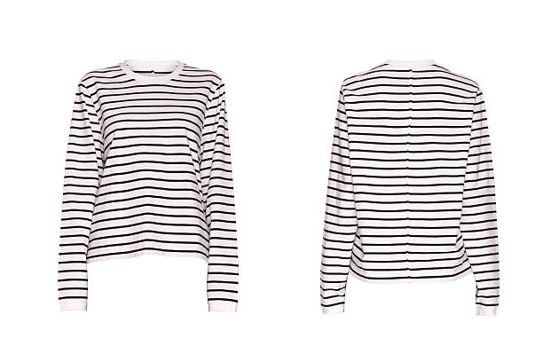 istock female striped sweater on a white background 613658702
