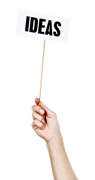 istock Hand-held sign says 