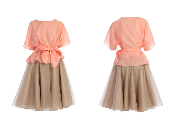 istock skirt and blouse isolated on a white 613659126