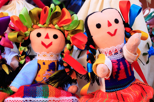 Mexican rag dolls. Beautifully hand crafted. Very shallow depth of field.Mexican rag dolls. Beautifully hand crafted. Very shallow depth of field.