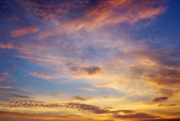 istock Beautiful Deep Colorful Sky With Clouds On Sunset. 613661752