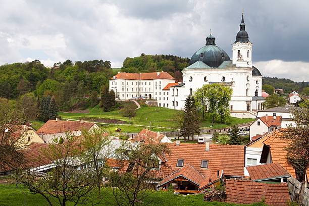 istock Pilgrimage Church and monastery in Krtiny village 613661926