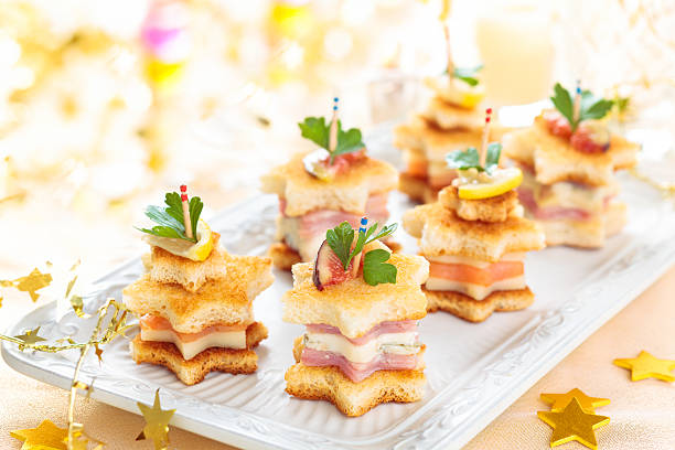 Starhaped holiday Appetizers.
