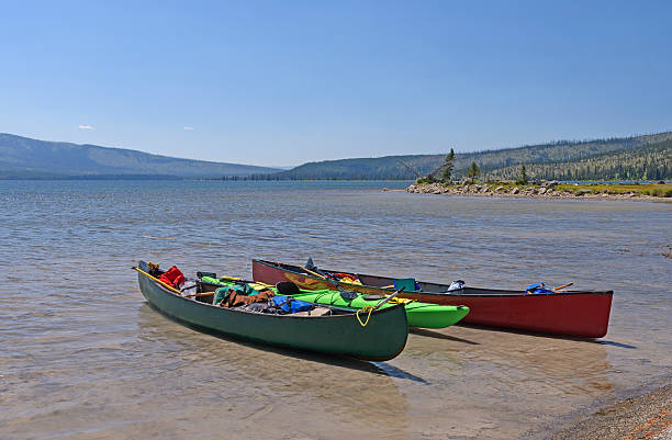 istock Canoes on a Wilderness lake 613667480