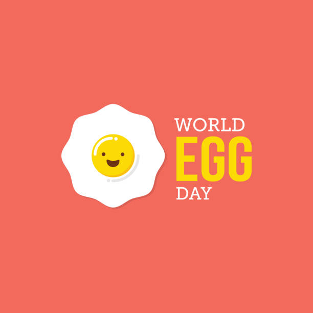 World Egg Day World Egg Day Vector illustration. Suitable for greeting card, poster and banner. World Egg Day  stock illustrations