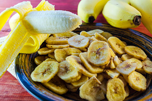 istock banana chips in a plate 613674102