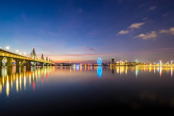 istock skyline of guangzhou with sunset 613674214