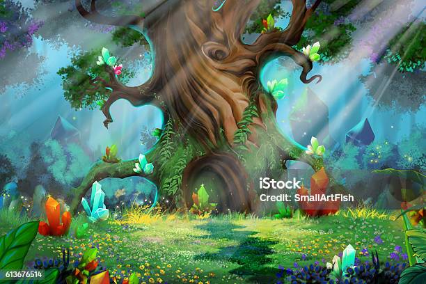 Forest Treasure Stock Illustration - Download Image Now - Forest, Ethereal, Fairy Tale