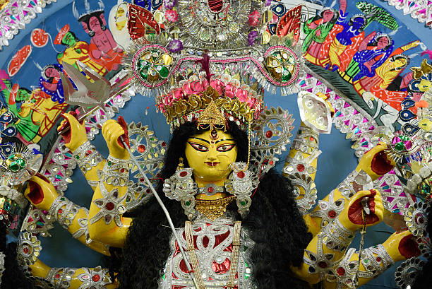 istock Durga Puja, an annual festival at West-Bengal 613677006