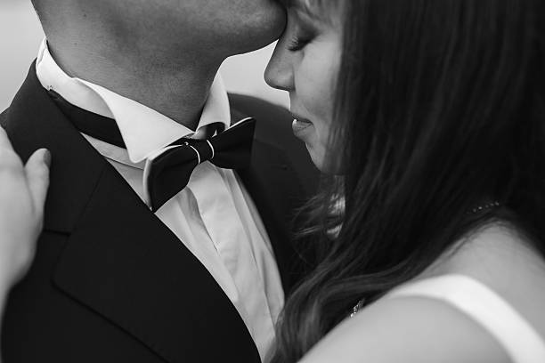 istock Bridal couple close to each other 613678538