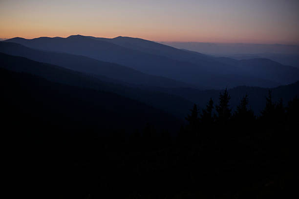 istock Sunrise in mountains, summer, Carpathians 613678926