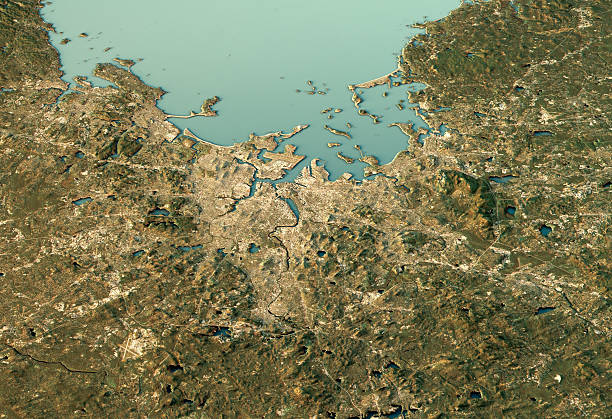 istock Boston 3D View West-East Natural Color 613681022