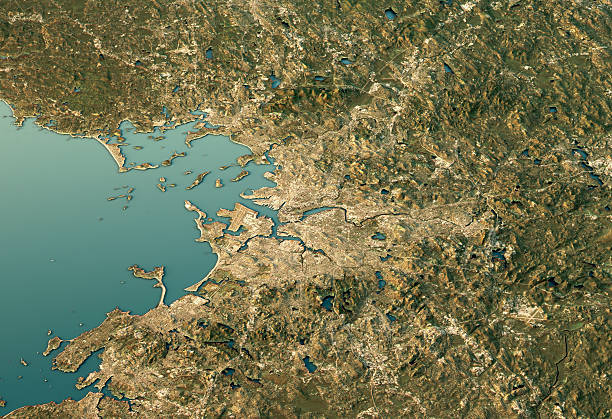 istock Boston 3D View North-South Natural Color 613681150