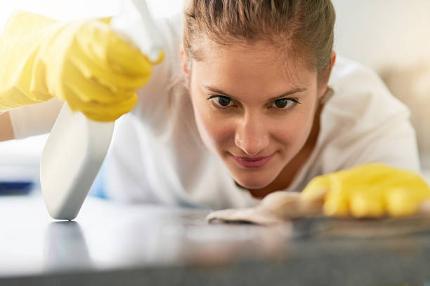 istock Ensuring that her home remains spotless 613681192
