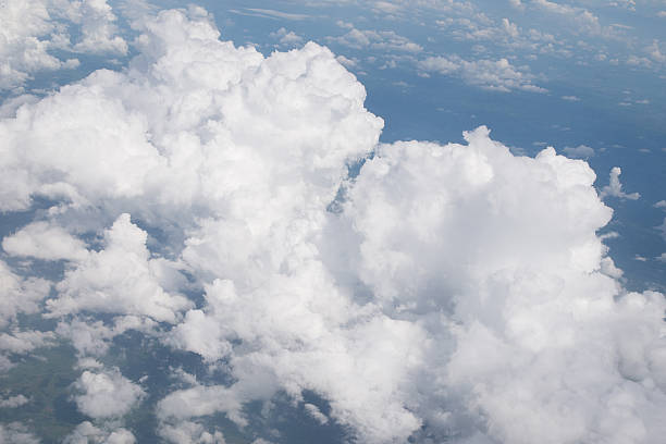 istock blue  sky  viewed from an airplane window 613684456