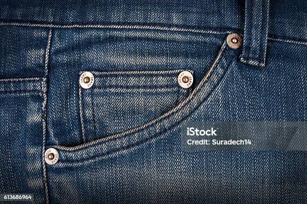 Pocket On Jeans Stock Photo - Download Image Now - Pocket, Jeans, Denim