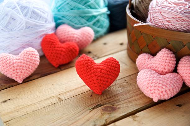 istock Heart Crochet and Yarn 613687256