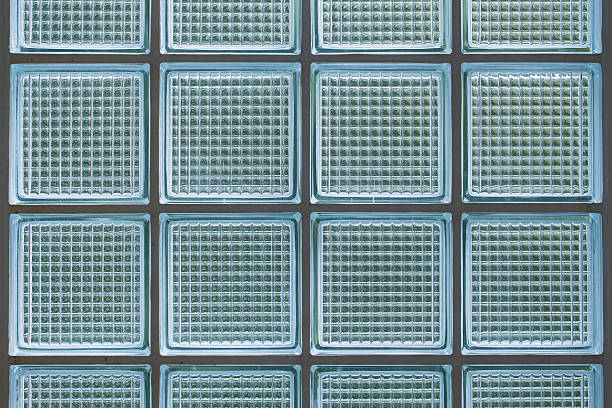 istock Glass block wall for sun light pass, Interior lighting 613688980