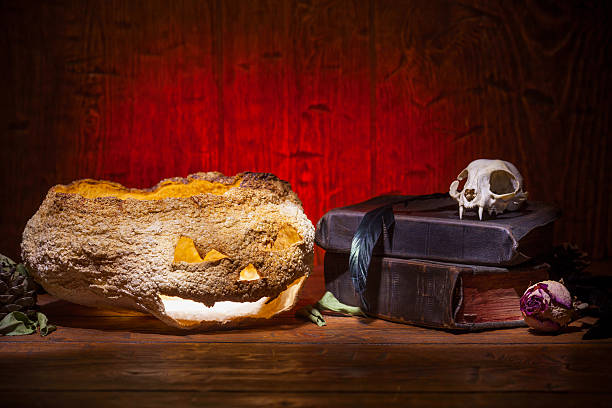 istock Vintage witchcraft still life. 613691816