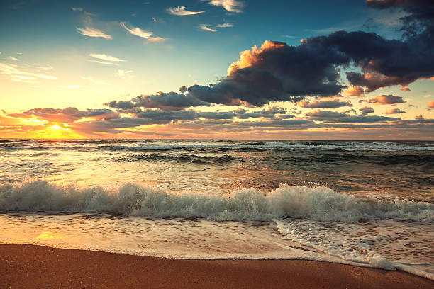 istock Beautiful cloudscape over the sea 613696064